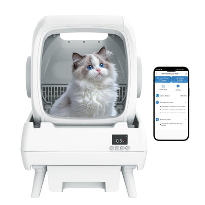 FRCFRC Automatic Cat Litter Box - Self-Cleaning, App Control