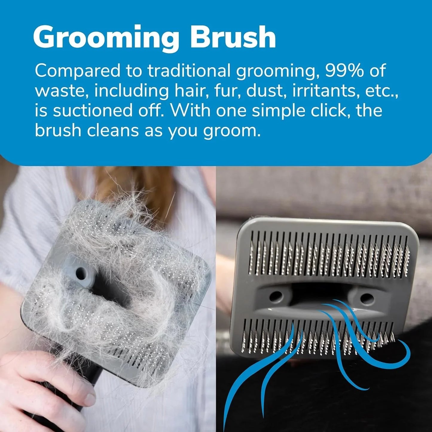 Professional Plus Pet Grooming Vacuum Kit, 5 Pet Grooming Tools, 2L Canister, Works for All Dogs, Cats, and Pet Fur