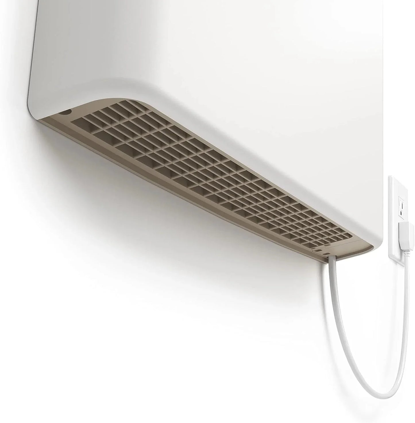 EnviMAX Plug-in Electric Panel Wall Heaters for Large Rooms, 1000 Watts, 24/7 Heating w/Safety Sensor Protection, Patented Quiet Fan-less Design, Easy 2-Min Install, Indoor Space Heater, Made in USA