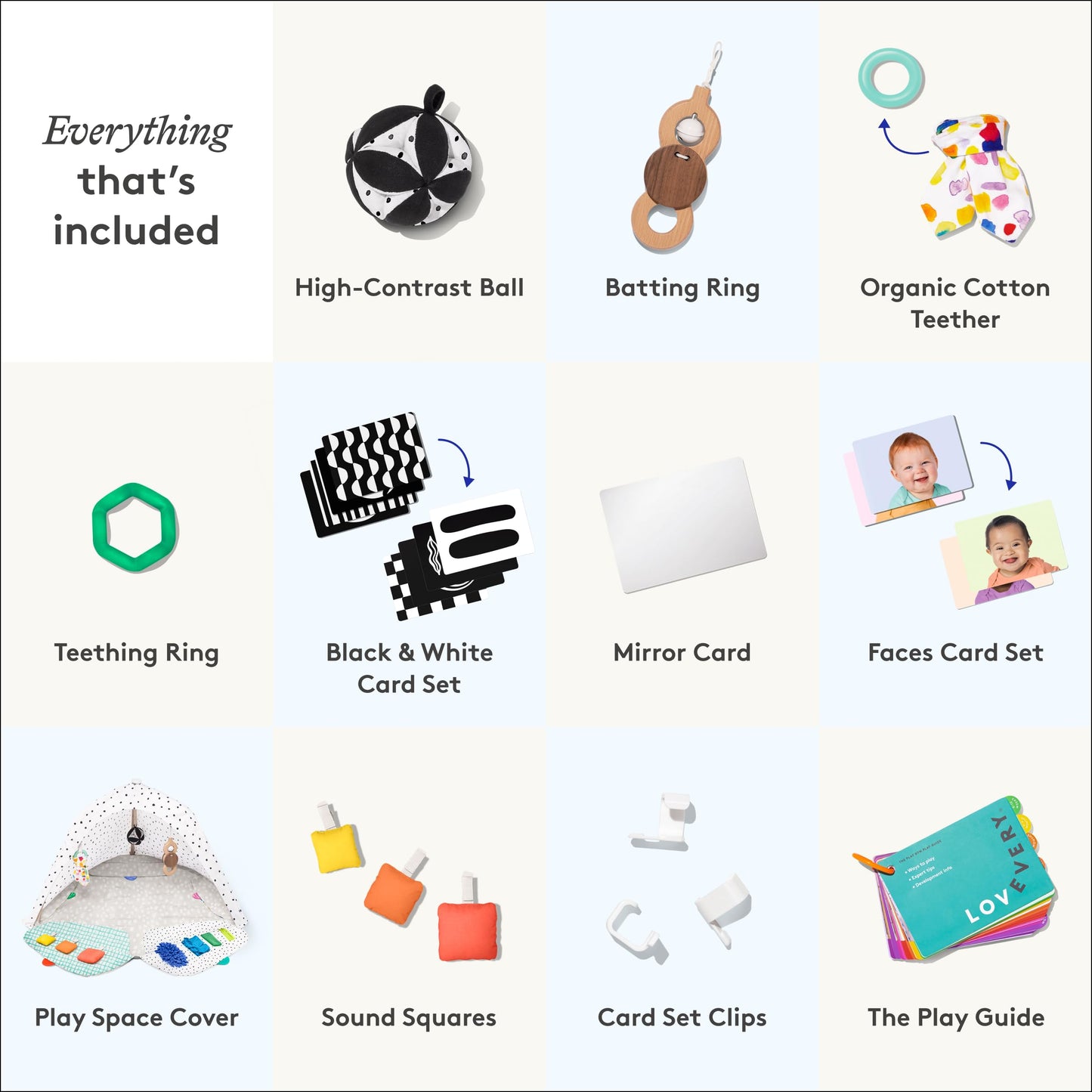 LOVEVERY The Play Gym - Award-Winning Developmental Activity Mat