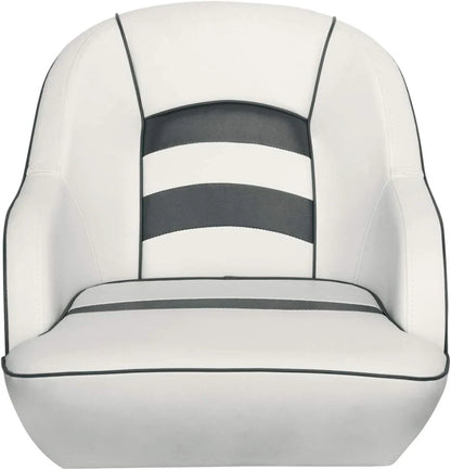Bucket Pontoon Boat Seat (White/Blue)