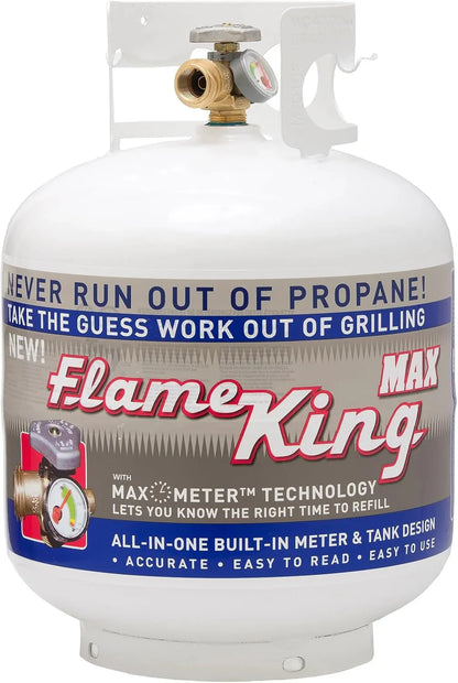Pound Steel Propane Tank Cylinder with OPD Valve and Built-in Gauge, 20 lb Vertical-Flame King