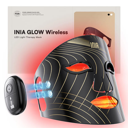 INIA Red Light Therapy Mask - Rechargeable LED Face Therapy