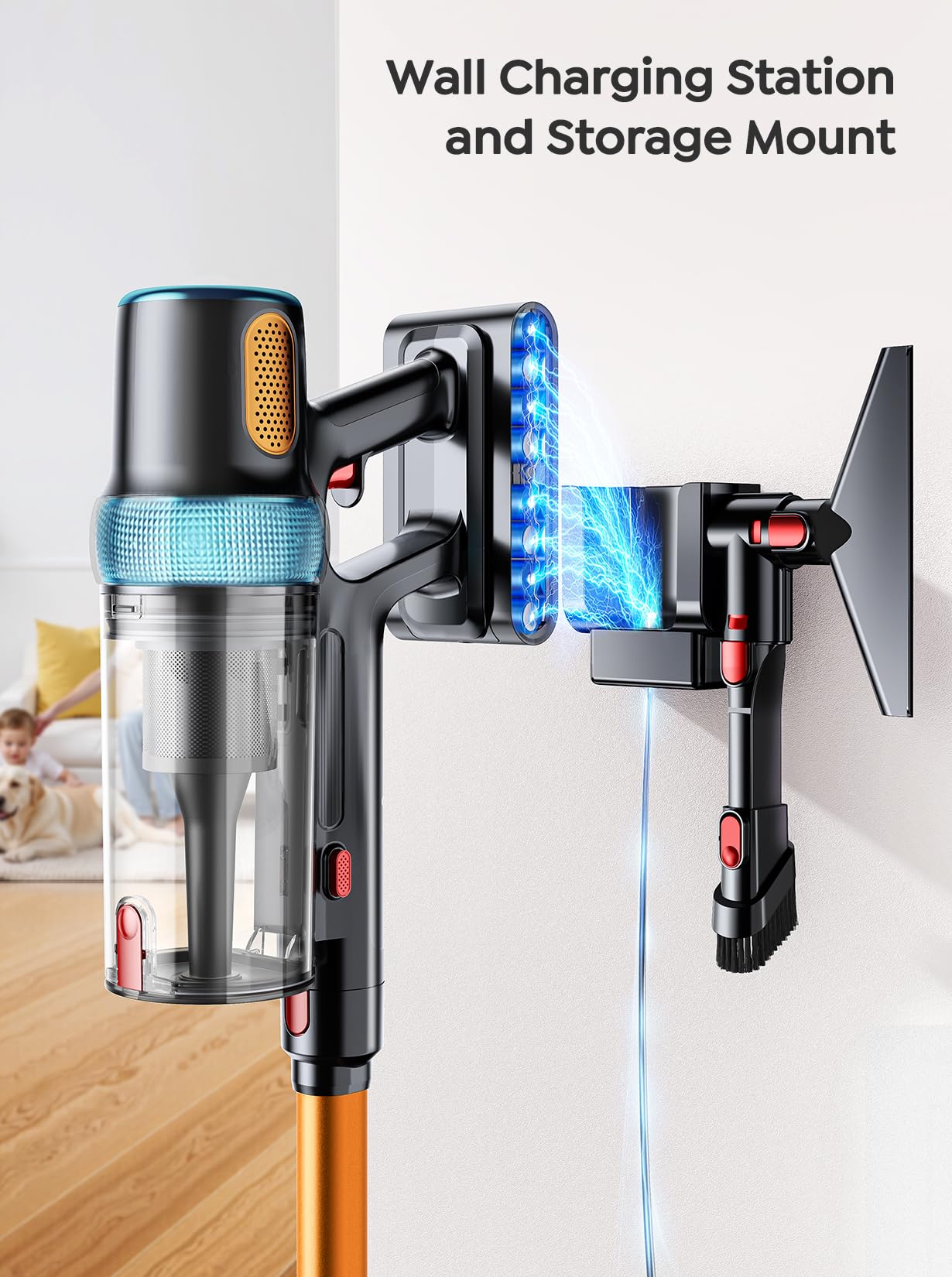 INTETURE Cordless Vacuum Cleaner 650W, 70Mins Runtime