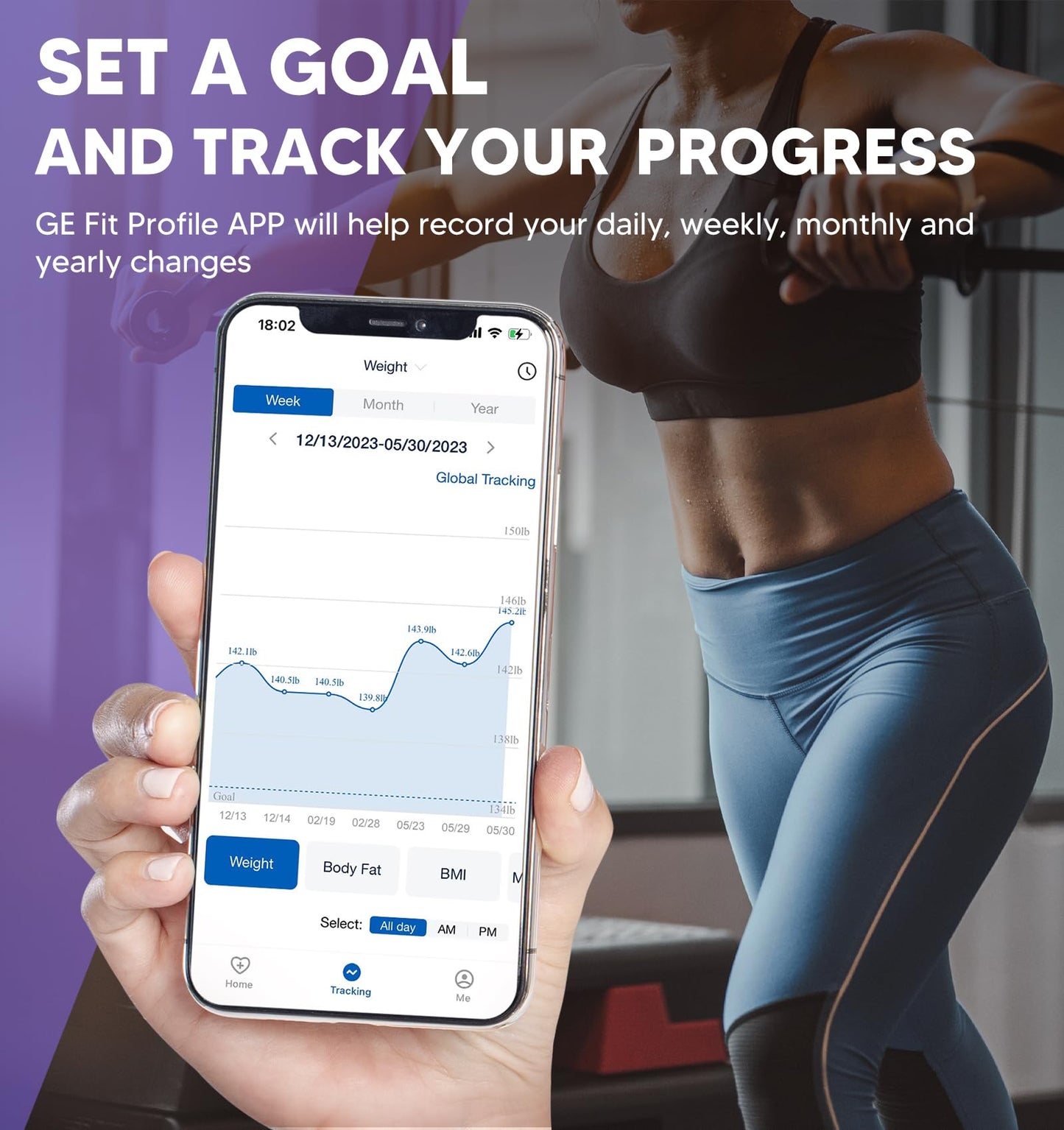 GE Smart Scale: 8-Electrode Bluetooth Body Composition Analyzer