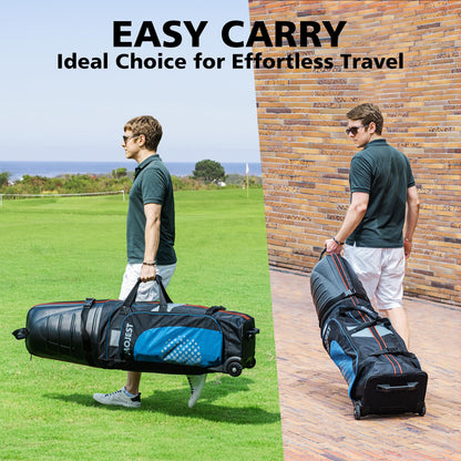 MOJEST Golf Travel Bags with Wheels, Hard Case, 1680D Oxford