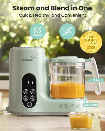 GROWNSY Baby Food Maker - One Step Processor & Steamer